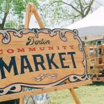 Community Market - Denton community market sign