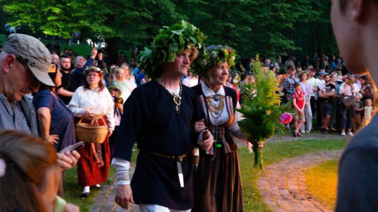 Holiday Festival - a group of people standing outside
