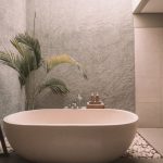 Celebrity Luxury B&B - white ceramic bathtub