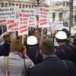 Budget USA B&B - African American demonstrators outside the White House, with signs demanding the right to vote and protesting police brutality against civil rights demonstrators in Selma, Alabama