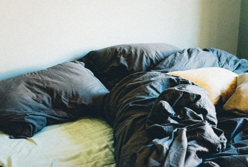 European Bed And Breakfast - black and white blanket on bed