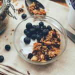 New England Bed And Breakfast - berry and nuts in clear glass bowl