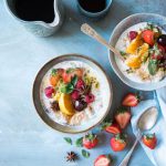 Unique Bed And Breakfast - two bowls of oatmeal with fruits