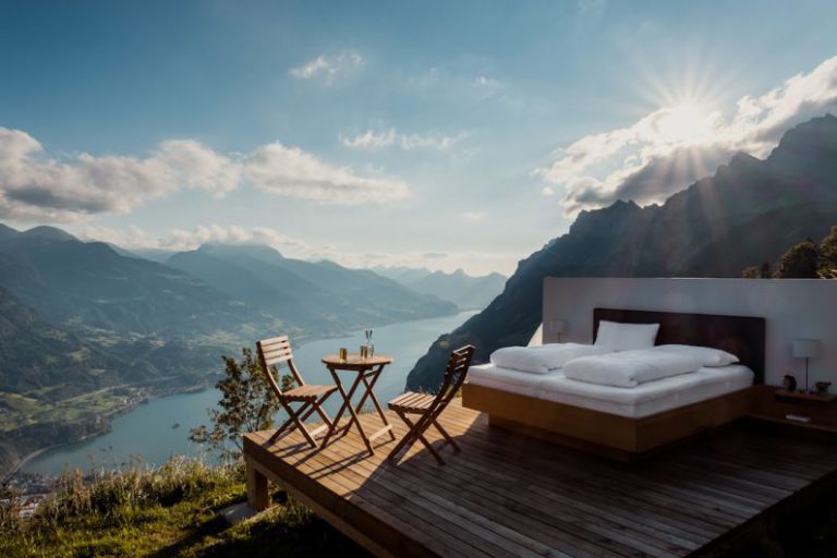 Scenic Bed And Breakfast - brown wooden chair on brown wooden deck