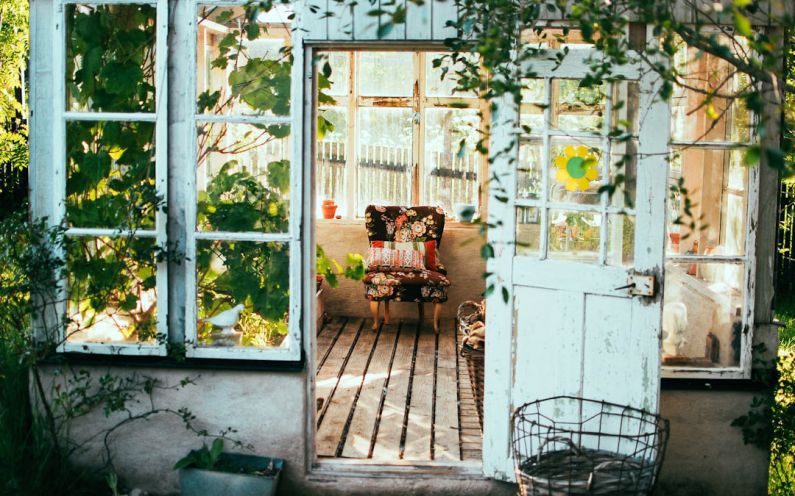 Garden Bed And Breakfast - opened door of house
