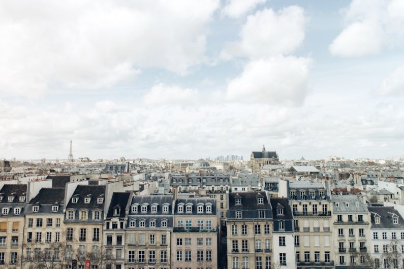 Paris Skyline - aerial photography of city building s