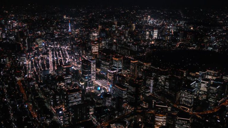 Tokyo Cityscape - a city at night