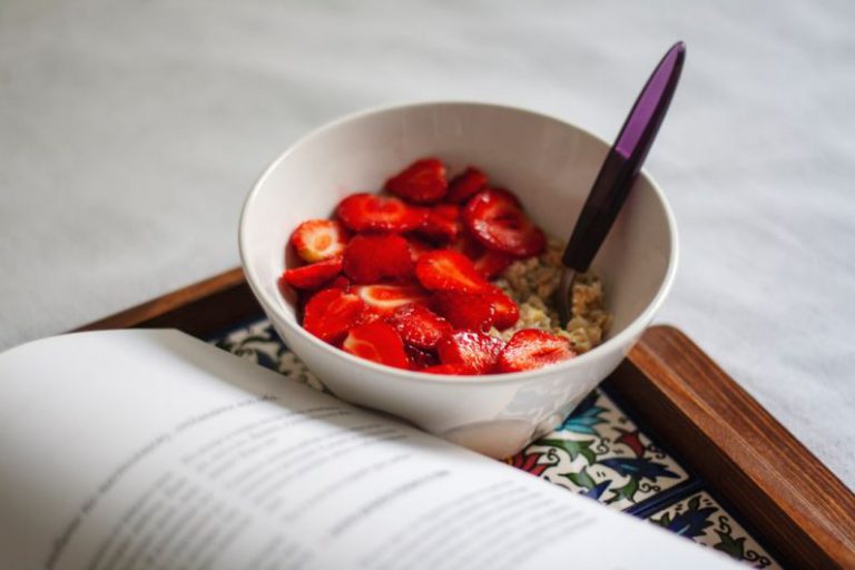 Cozy Bed And Breakfast - strawberries in white ceramic bowl