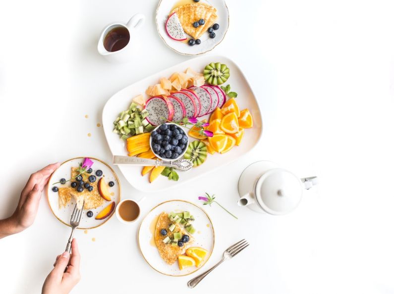 Writer At Bed And Breakfast - fruit dish