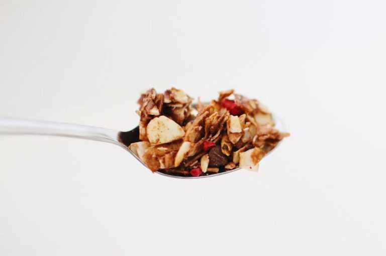 Granola - spoon of food