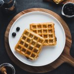 Waffles - waffles on plate