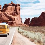Solo Travel Safety - yellow Volkswagen van on road