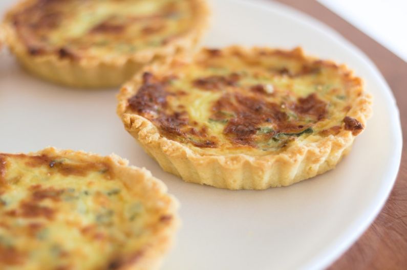 Quiche - plate of dessert