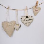 Valentine's Day B&B - four brown hearts buntingsa